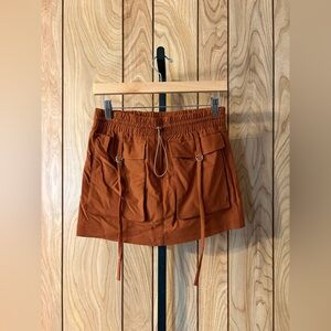 Utility Pocket Mini Skirt w/ Tie Details